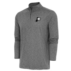Indiana Pacers Antigua Hunk Quarter-Zip Top Heather Black - NBA