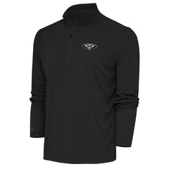 New Orleans Pelicans Antigua Metallic Logo Tribute Quarter-Zip Top Charcoal - NBA