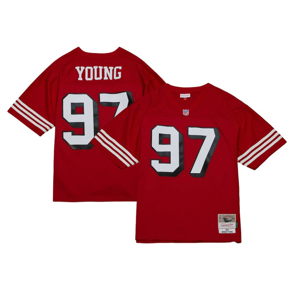 Bryant Young San Francisco 49ers Legacy Replica Jersey Scarlet | Mitchell & Ness