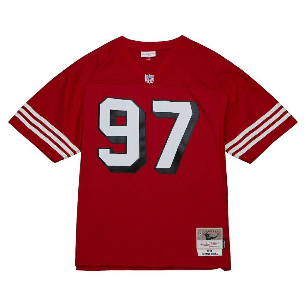 Bryant Young San Francisco 49ers Legacy Replica Jersey Scarlet | Mitchell & Ness