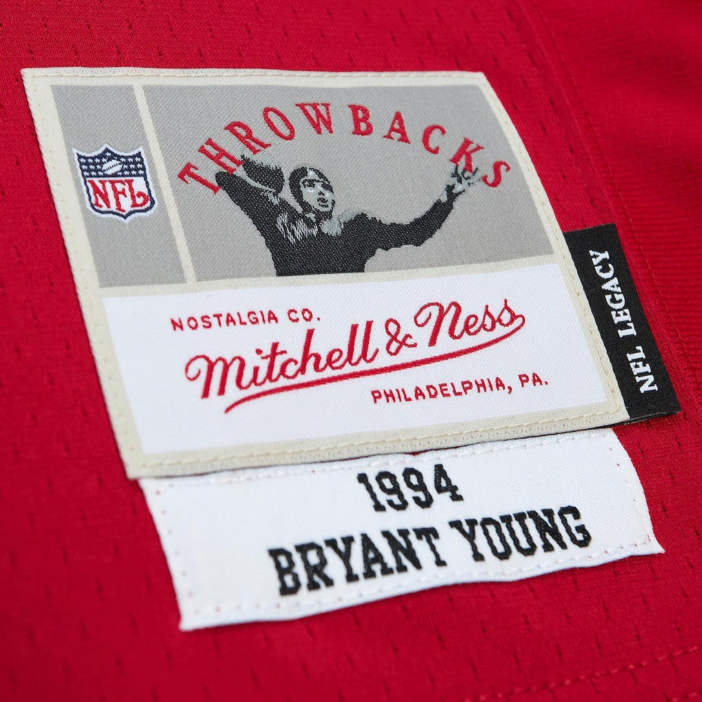 Bryant Young San Francisco 49ers Legacy Replica Jersey Scarlet | Mitchell & Ness