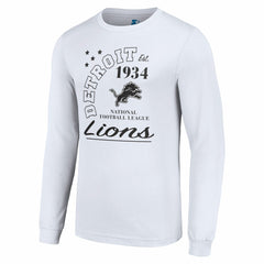 Detroit Lions Starter Arch City Long Sleeve T-Shirt White | NFL