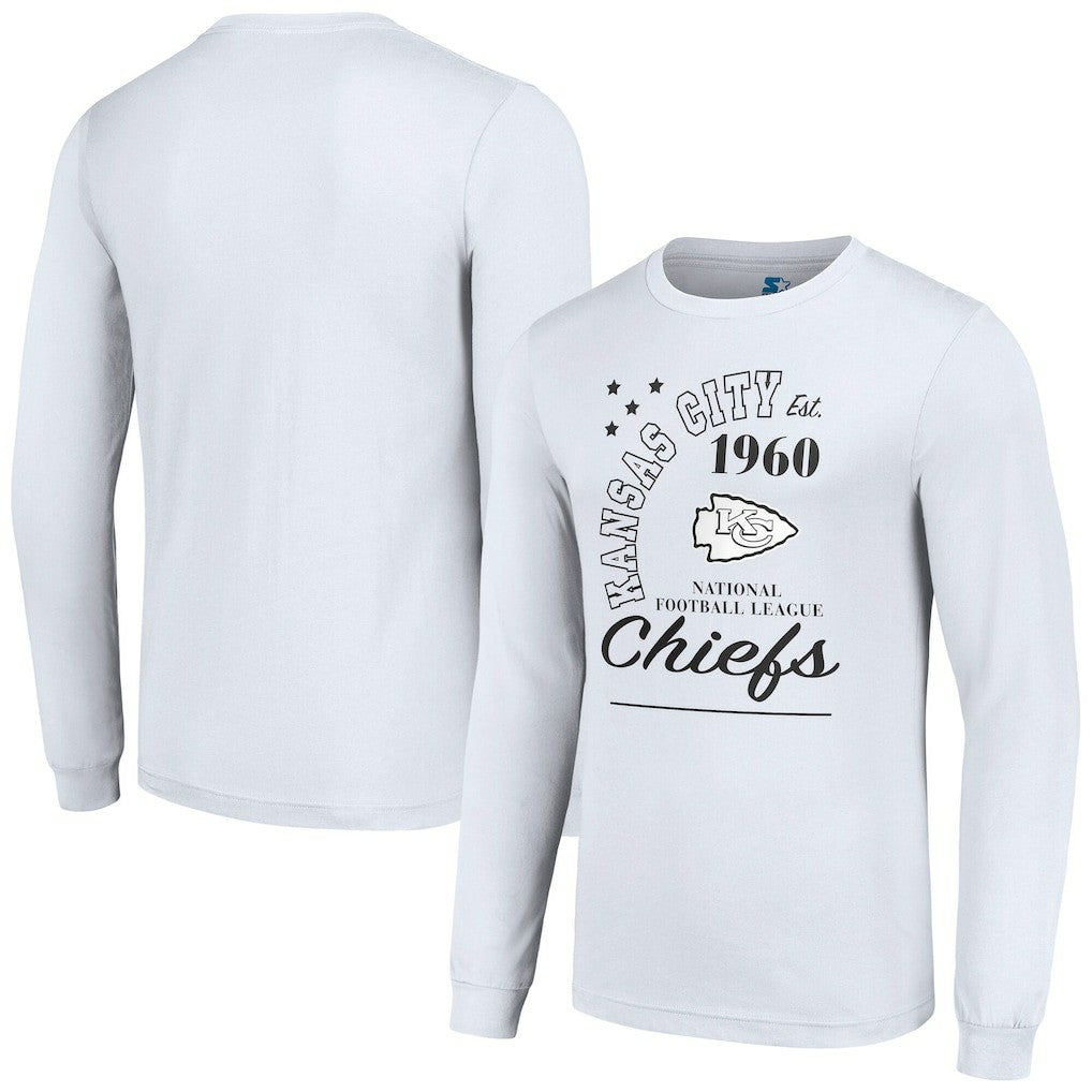 Kansas City Chiefs Starter Arch City Long Sleeve T-Shirt White | NFL