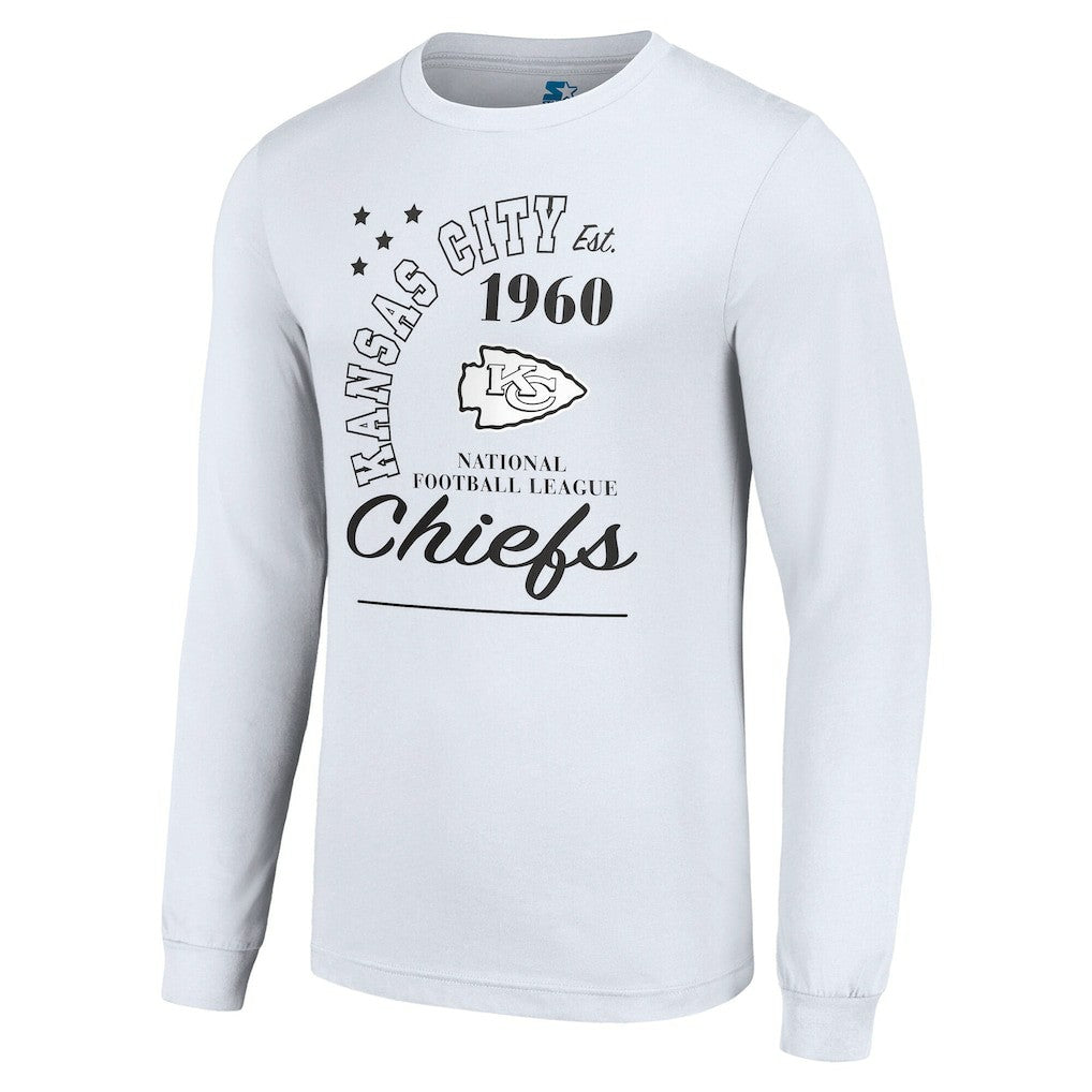 Kansas City Chiefs Starter Arch City Long Sleeve T-Shirt White | NFL
