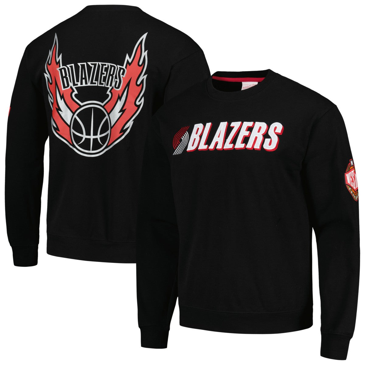 Portland Trail Blazers Hardwood Classics There and Back Pullover Sweatshirt Black - NBA