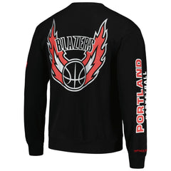 Portland Trail Blazers Hardwood Classics There and Back Pullover Sweatshirt Black - NBA