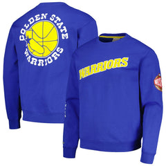 Golden State Warriors Hardwood Classics There and Back Pullover Sweatshirt Royal - NBA