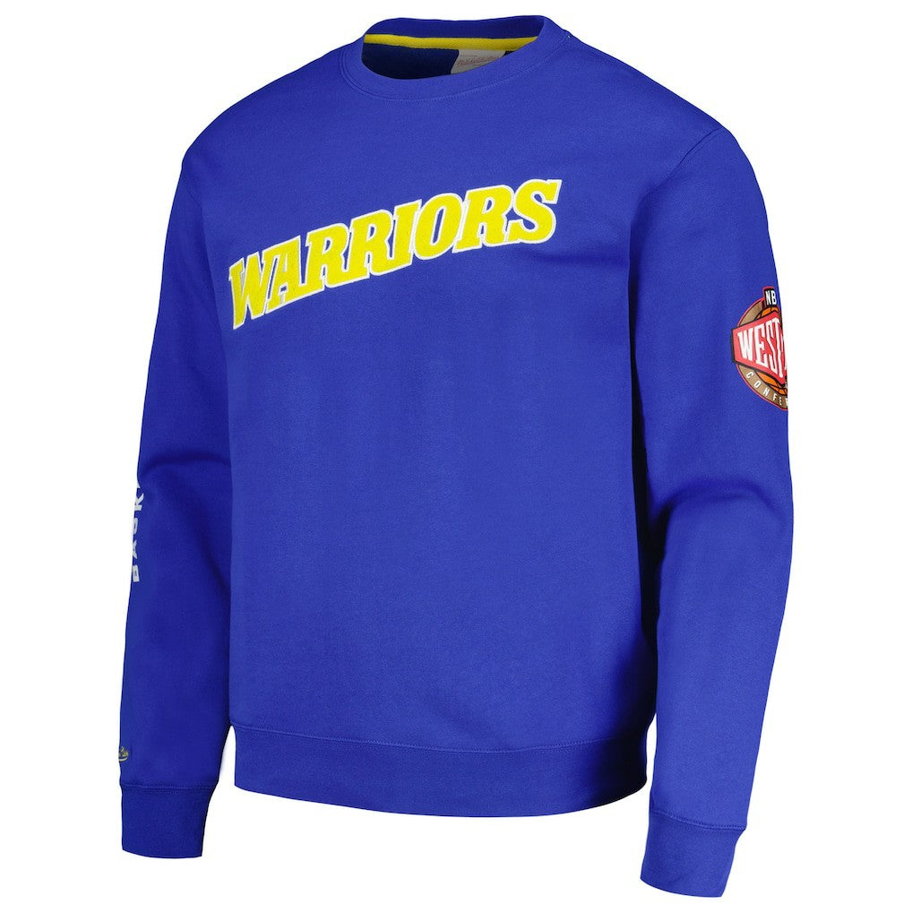 Golden State Warriors Hardwood Classics There and Back Pullover Sweatshirt Royal - NBA