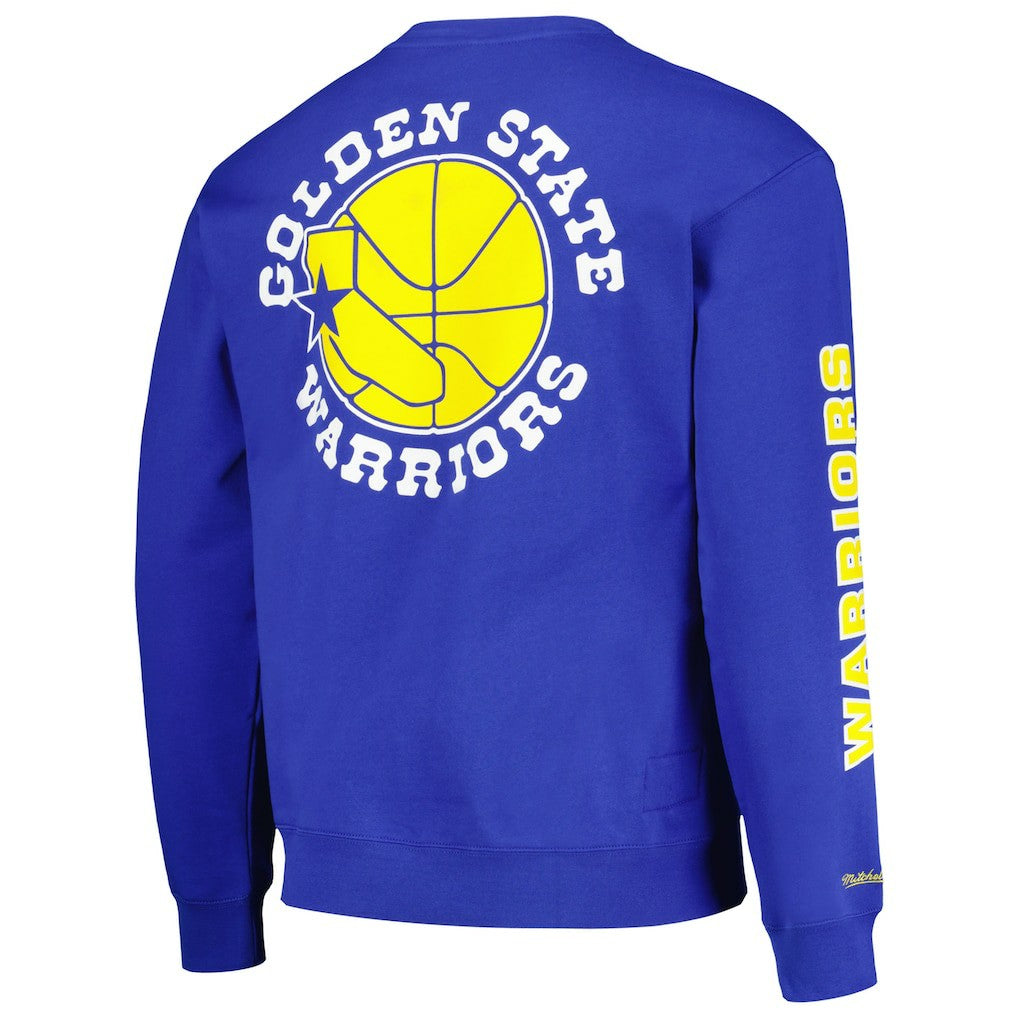 Golden State Warriors Hardwood Classics There and Back Pullover Sweatshirt Royal - NBA