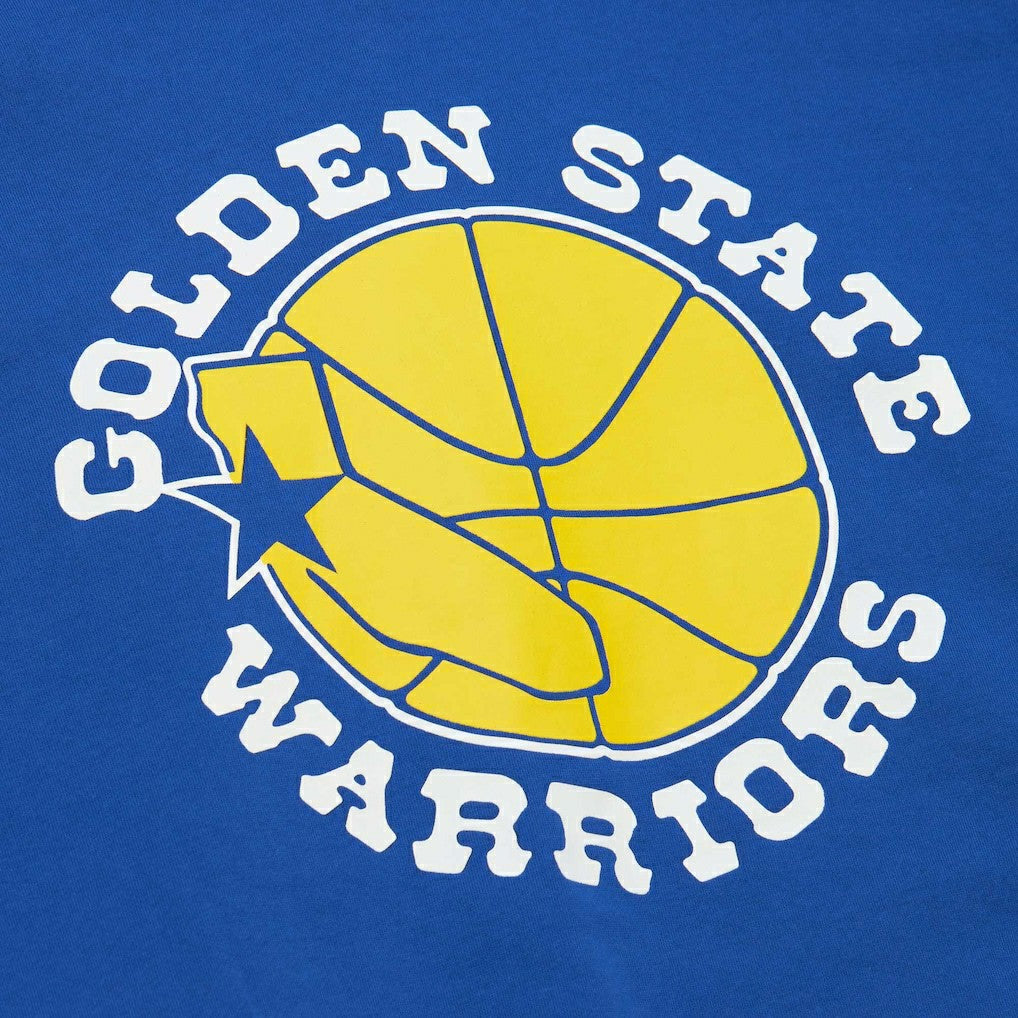 Golden State Warriors Hardwood Classics There and Back Pullover Sweatshirt Royal - NBA