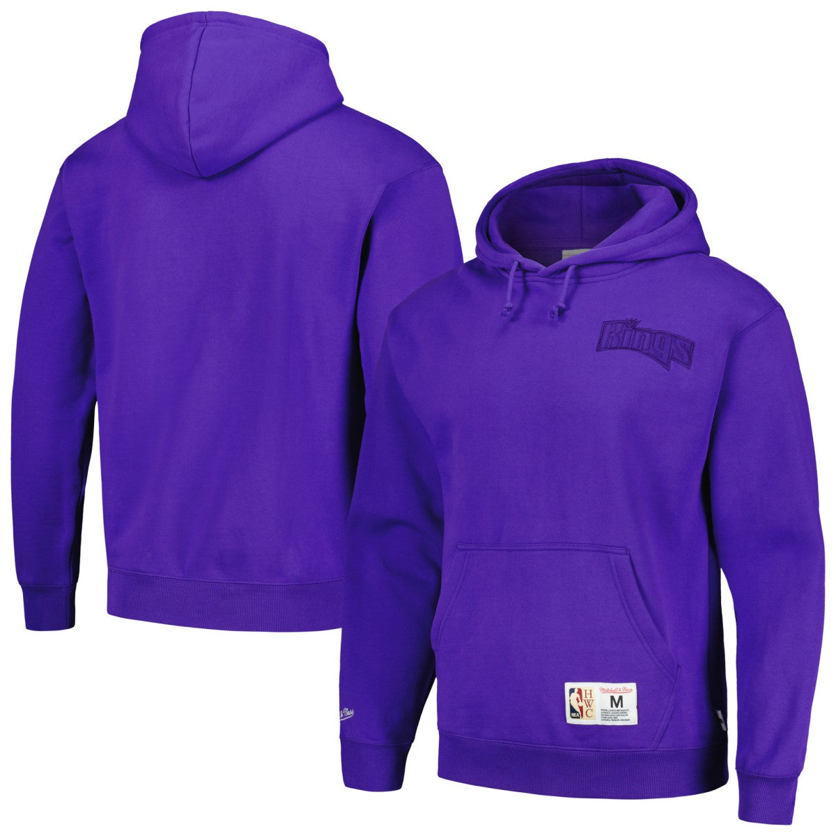 Sacramento Kings Hardwood Classics Tonal Pullover Hoodie Purple - NBA