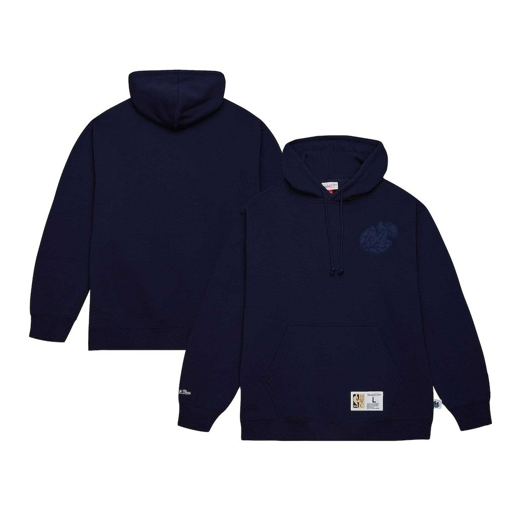 Dallas Mavericks Hardwood Classics Tonal Pullover Hoodie Navy - NBA