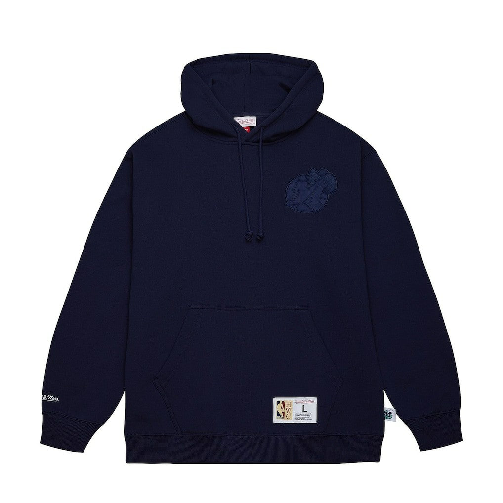 Dallas Mavericks Hardwood Classics Tonal Pullover Hoodie Navy - NBA