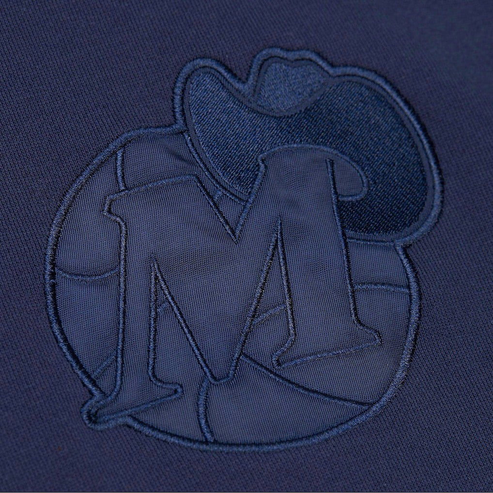 Dallas Mavericks Hardwood Classics Tonal Pullover Hoodie Navy - NBA