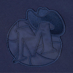 Dallas Mavericks Hardwood Classics Tonal Pullover Hoodie Navy - NBA