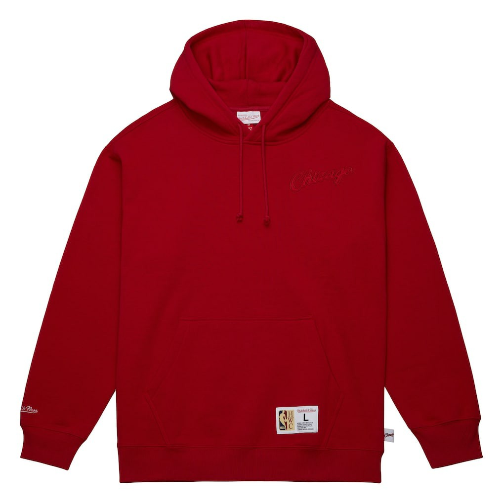 Chicago Bulls Hardwood Classics Tonal Pullover Hoodie Red - NBA
