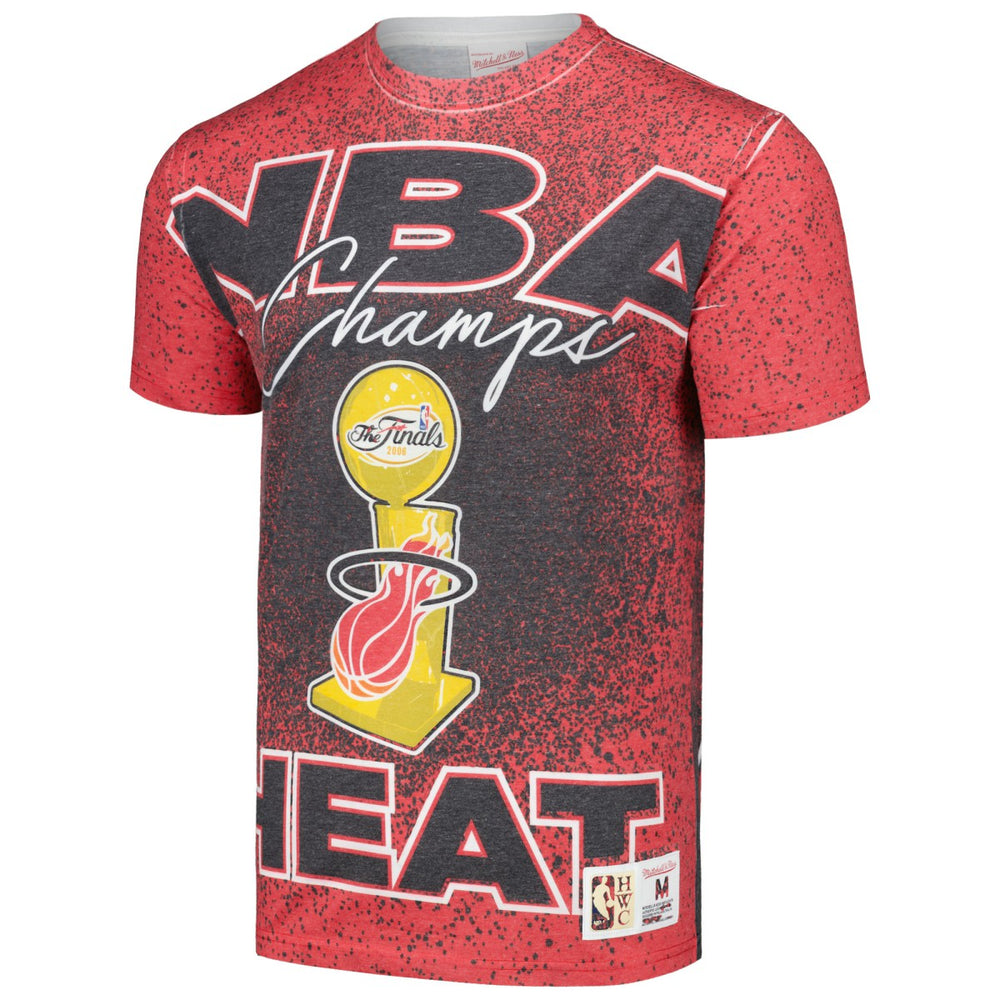 Miami Heat Hardwood Classics 2006 NBA Champions Champ City T-Shirt Red - NBA