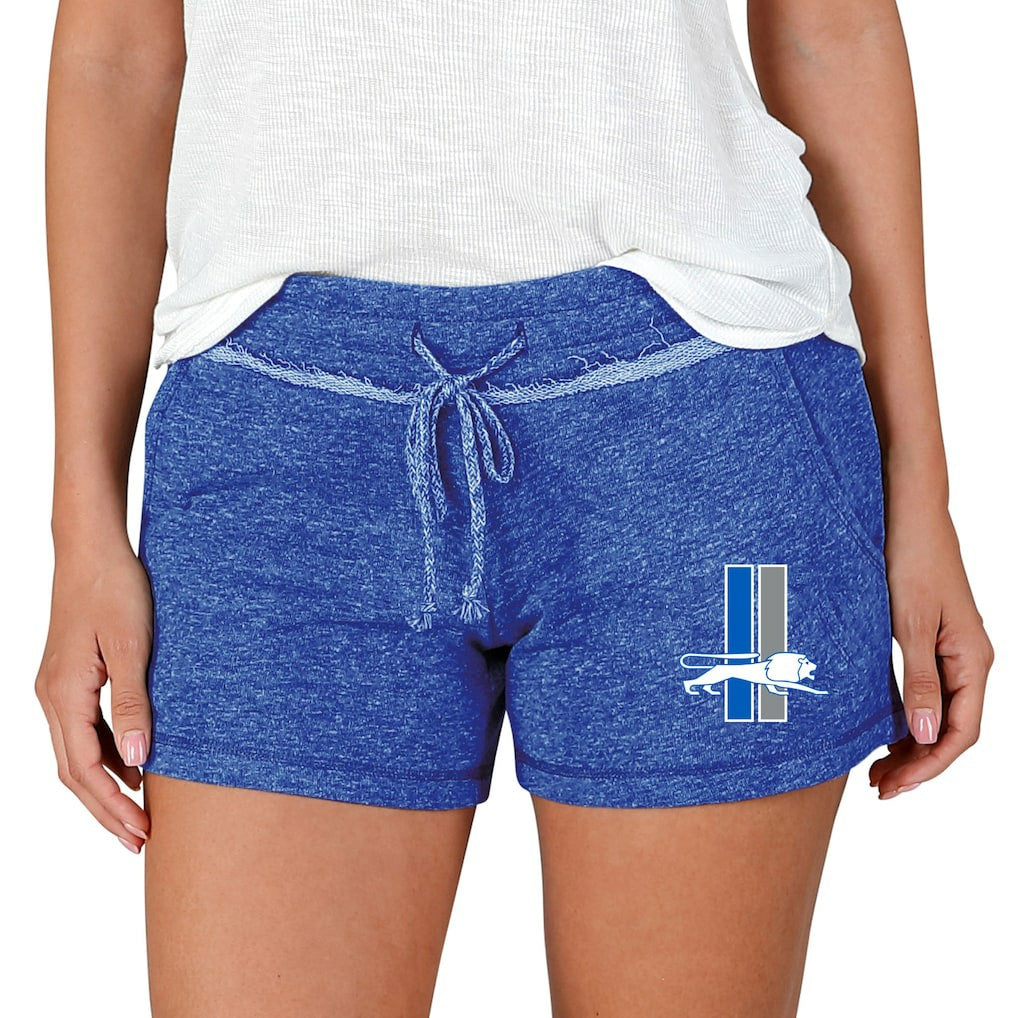 Detroit Lions Concepts Sport Women's Mainstream Terry Lounge Shorts Blue | NFL