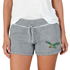 Philadelphia Eagles Concepts Sport Women's Mainstream Terry Lounge Shorts Gray | NFL