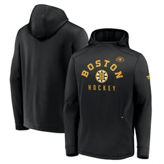 Boston Bruins Fanatics Centennial Lockup Authentic Pro Pullover Hoodie - Black - NHL