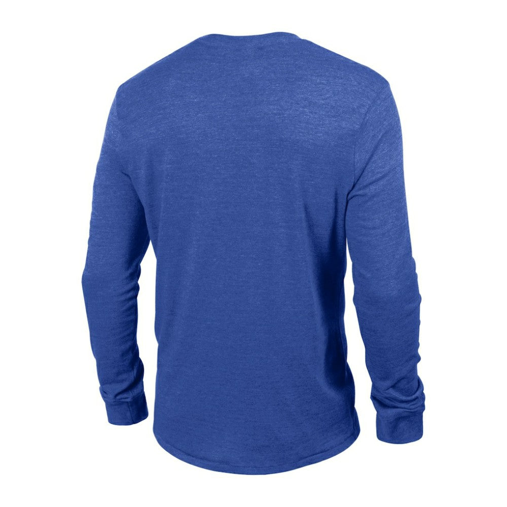 St. Louis Blues Champion Multi-Logo Tri-Blend Long Sleeve T-Shirt - Heather Blue - NHL