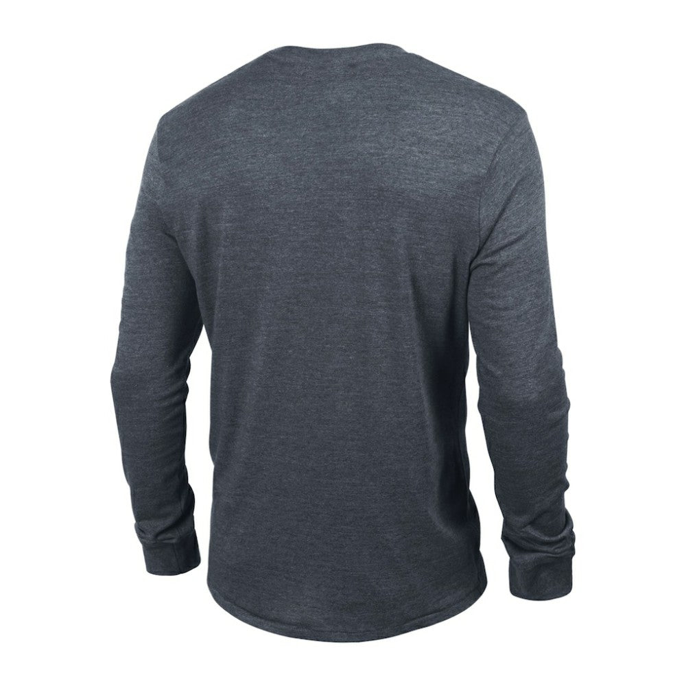 Seattle Kraken Champion Multi-Logo Tri-Blend Long Sleeve T-Shirt - Heather Navy - NHL