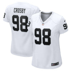 Maxx Crosby Las Vegas Raiders Women's Game Jersey White | Nike for Sale
