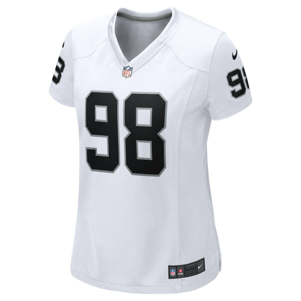 Maxx Crosby Las Vegas Raiders Women's Game Jersey White | Nike for Sale