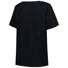 Memphis Grizzlies Profile Women's Plus Size Arch Over Logo V-Neck T-Shirt Black - NBA