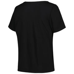 Phoenix Suns Profile Women's Plus Size Arch Over Logo V-Neck T-Shirt Black - NBA