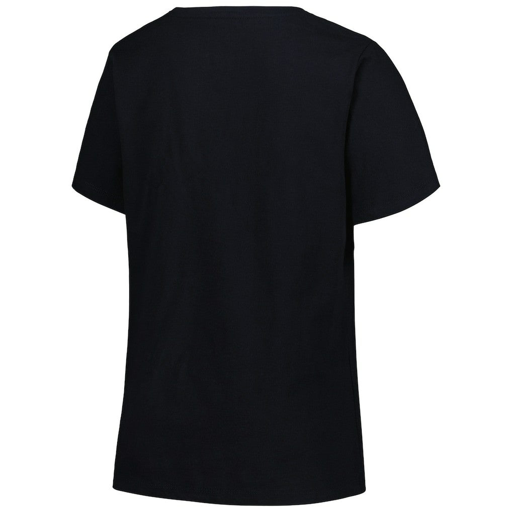 Orlando Magic Profile Women's Plus Size Arch Over Logo V-Neck T-Shirt Black - NBA