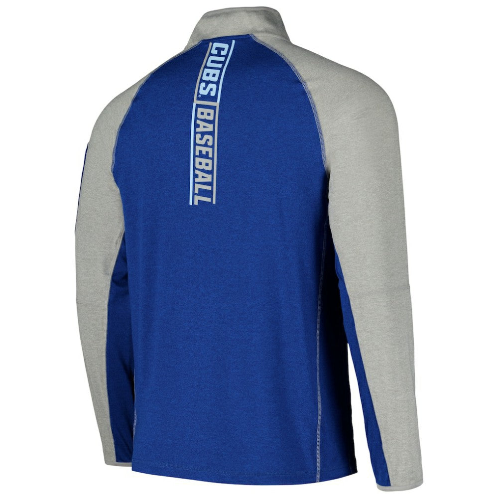 Chicago Cubs New Era Father's Day Raglan Quarter-Zip Top - MLB