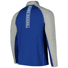 Chicago Cubs New Era Father's Day Raglan Quarter-Zip Top - MLB