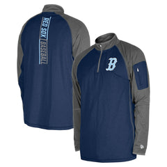 Boston Red Sox New Era Father's Day Raglan Quarter-Zip Top - MLB