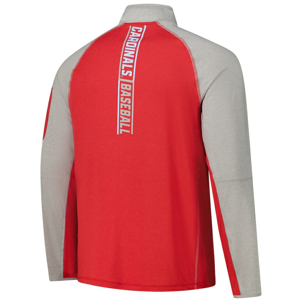 St. Louis Cardinals New Era Father's Day Raglan Quarter-Zip Top - MLB