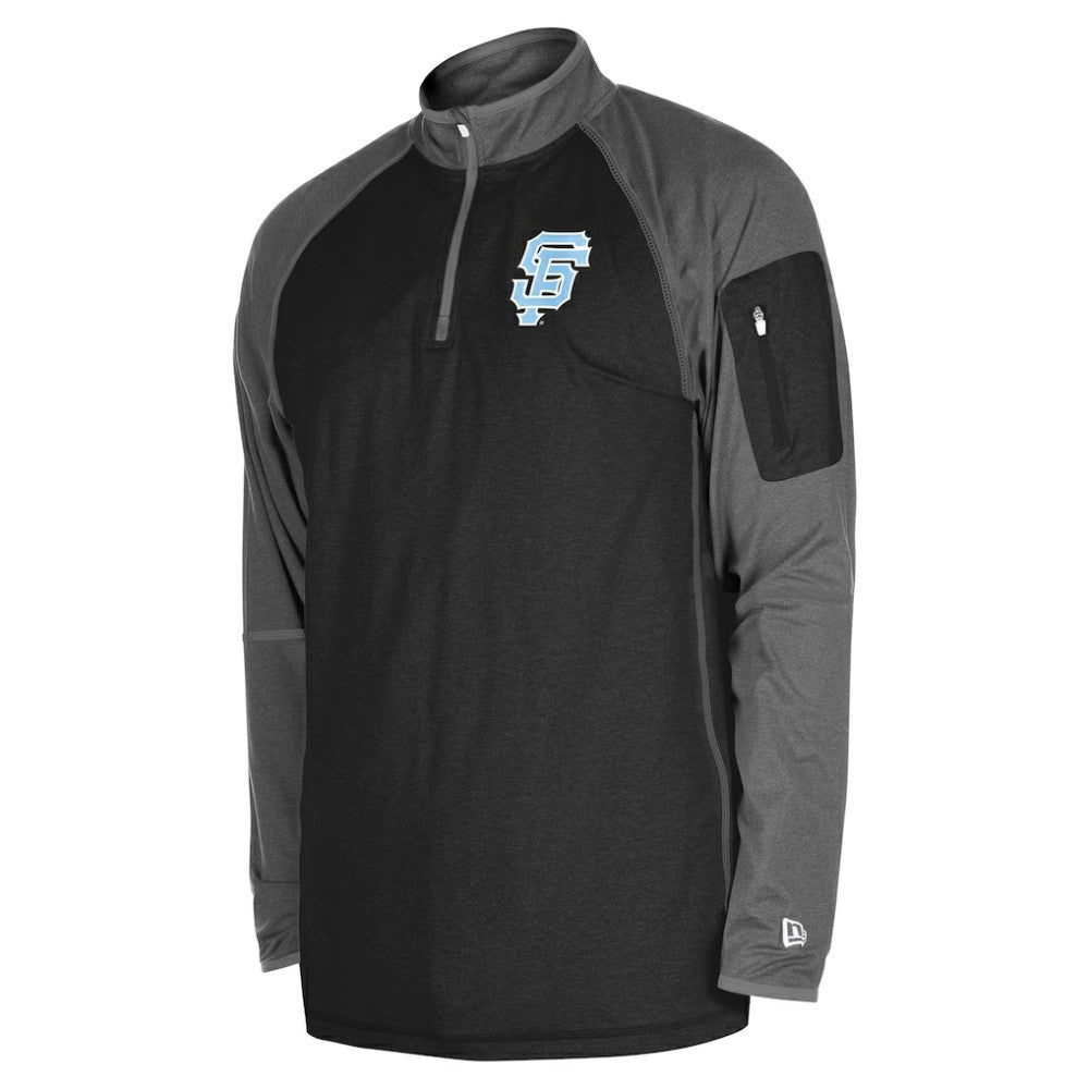 San Francisco Giants New Era Father's Day Raglan Quarter-Zip Top - MLB