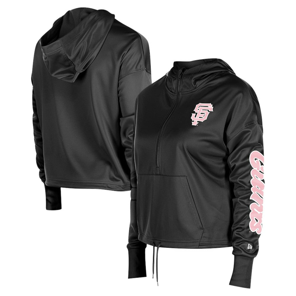 San Francisco Giants New Era Women's Half-Zip Hoodie - MLB