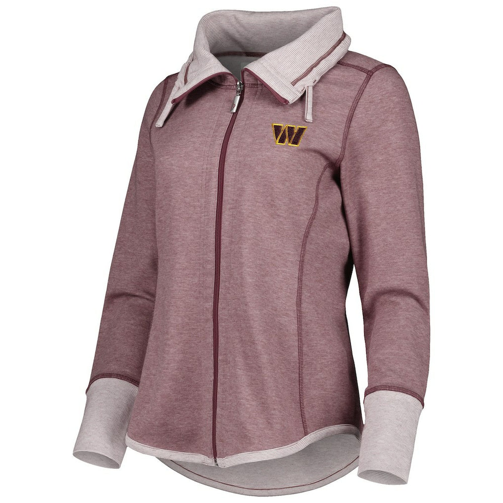Washington Commanders Women's Sport Sun Fade Full-Zip Sweatshirt Burgundy | Tommy Bahama