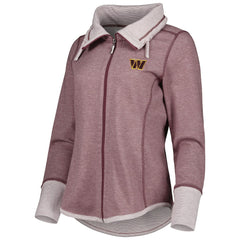 Washington Commanders Women's Sport Sun Fade Full-Zip Sweatshirt Burgundy | Tommy Bahama