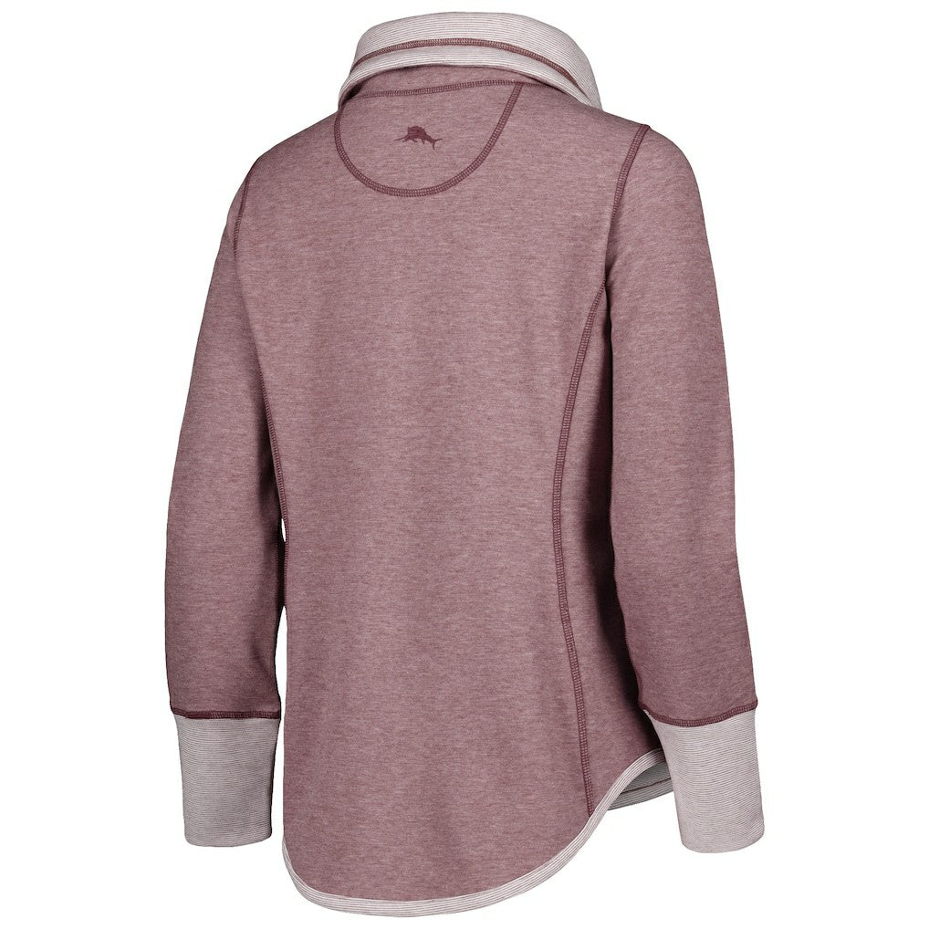 Washington Commanders Women's Sport Sun Fade Full-Zip Sweatshirt Burgundy | Tommy Bahama