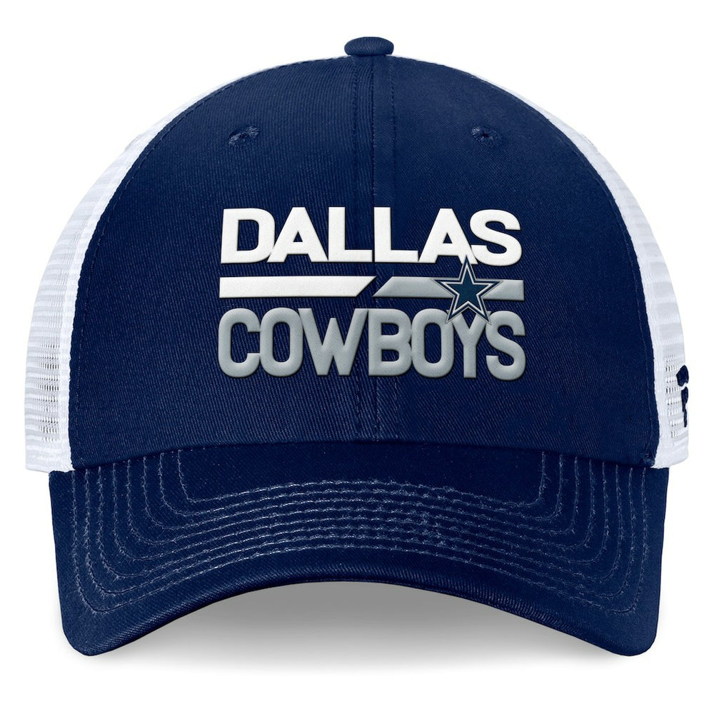 Dallas Cowboys Fundamentals Trucker Adjustable Hat Navy/White | Fanatics