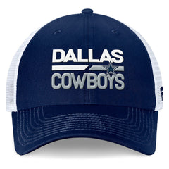 Dallas Cowboys Fundamentals Trucker Adjustable Hat Navy/White | Fanatics