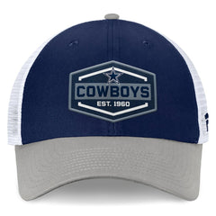 Dallas Cowboys Bench Trucker Adjustable Hat Navy/Gray | Fanatics