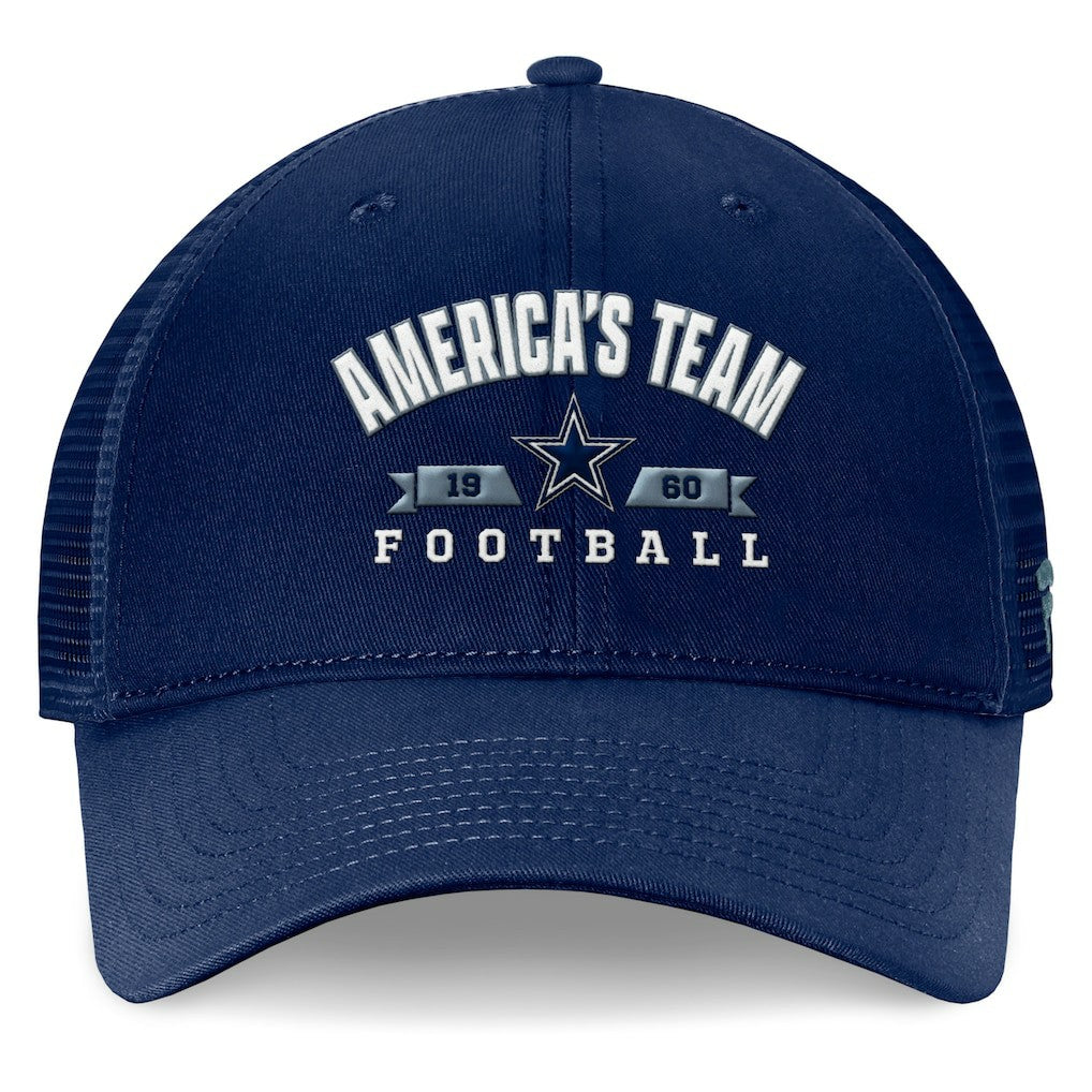 Dallas Cowboys Fundamentals Timeout Trucker Adjustable Hat Navy | Fanatics