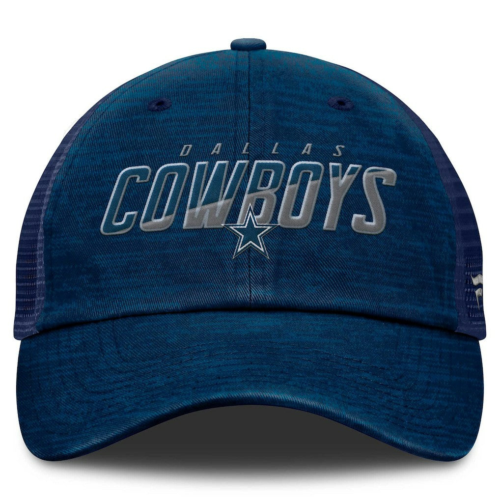 Dallas Cowboys Fundamentals Challenge Trucker Adjustable Hat Navy | Fanatics