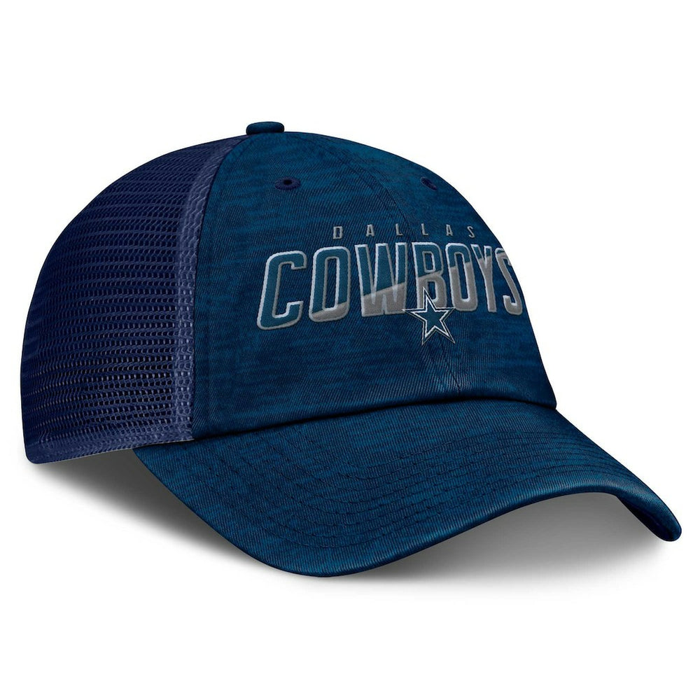 Dallas Cowboys Fundamentals Challenge Trucker Adjustable Hat Navy | Fanatics