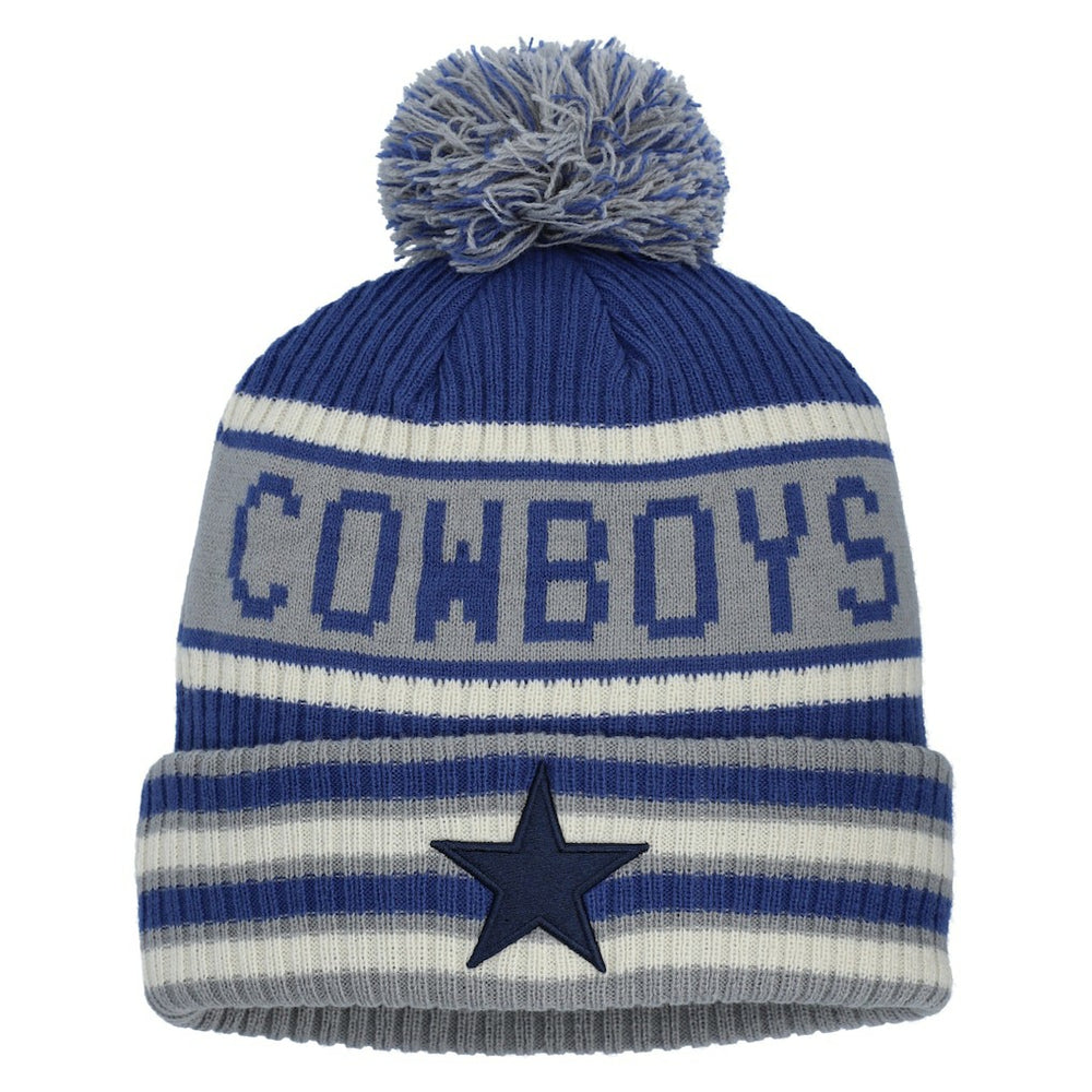 Dallas Cowboys Heritage Blindside Cuffed Knit Hat with Pom Navy | Fanatics