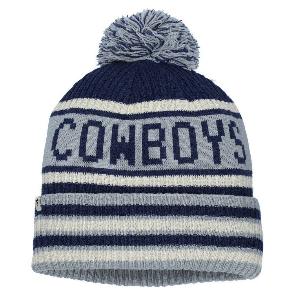 Dallas Cowboys Heritage Blindside Cuffed Knit Hat with Pom Navy | Fanatics