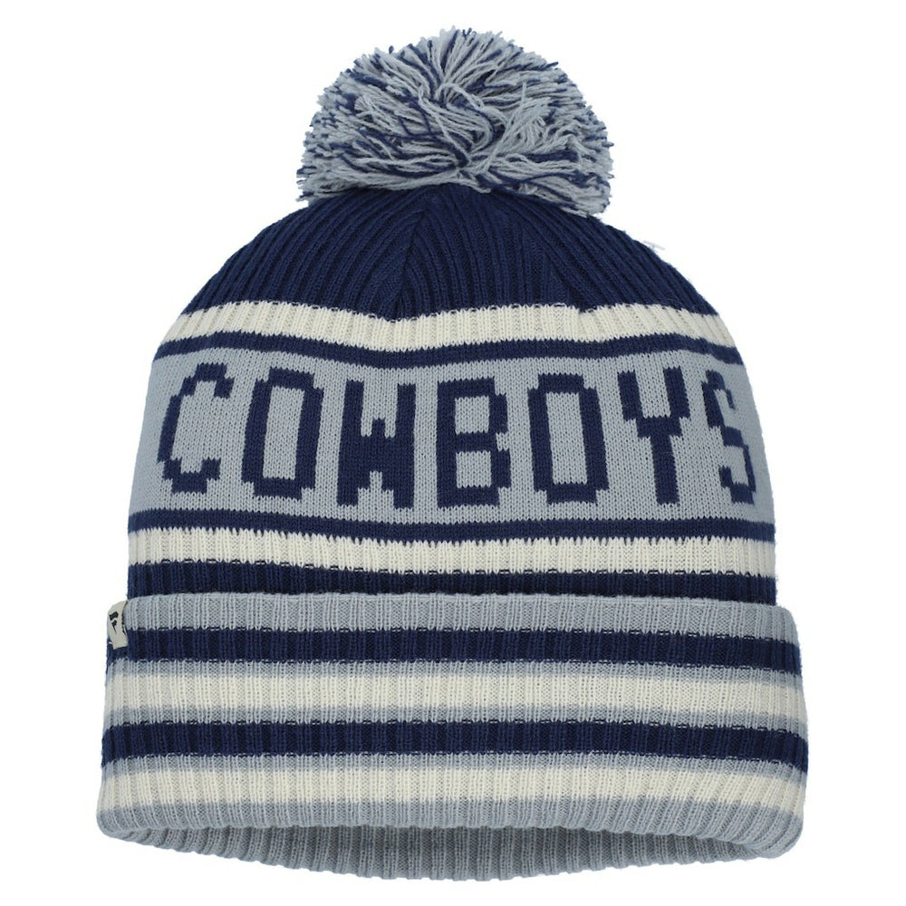 Dallas Cowboys Heritage Blindside Cuffed Knit Hat with Pom Navy | Fanatics
