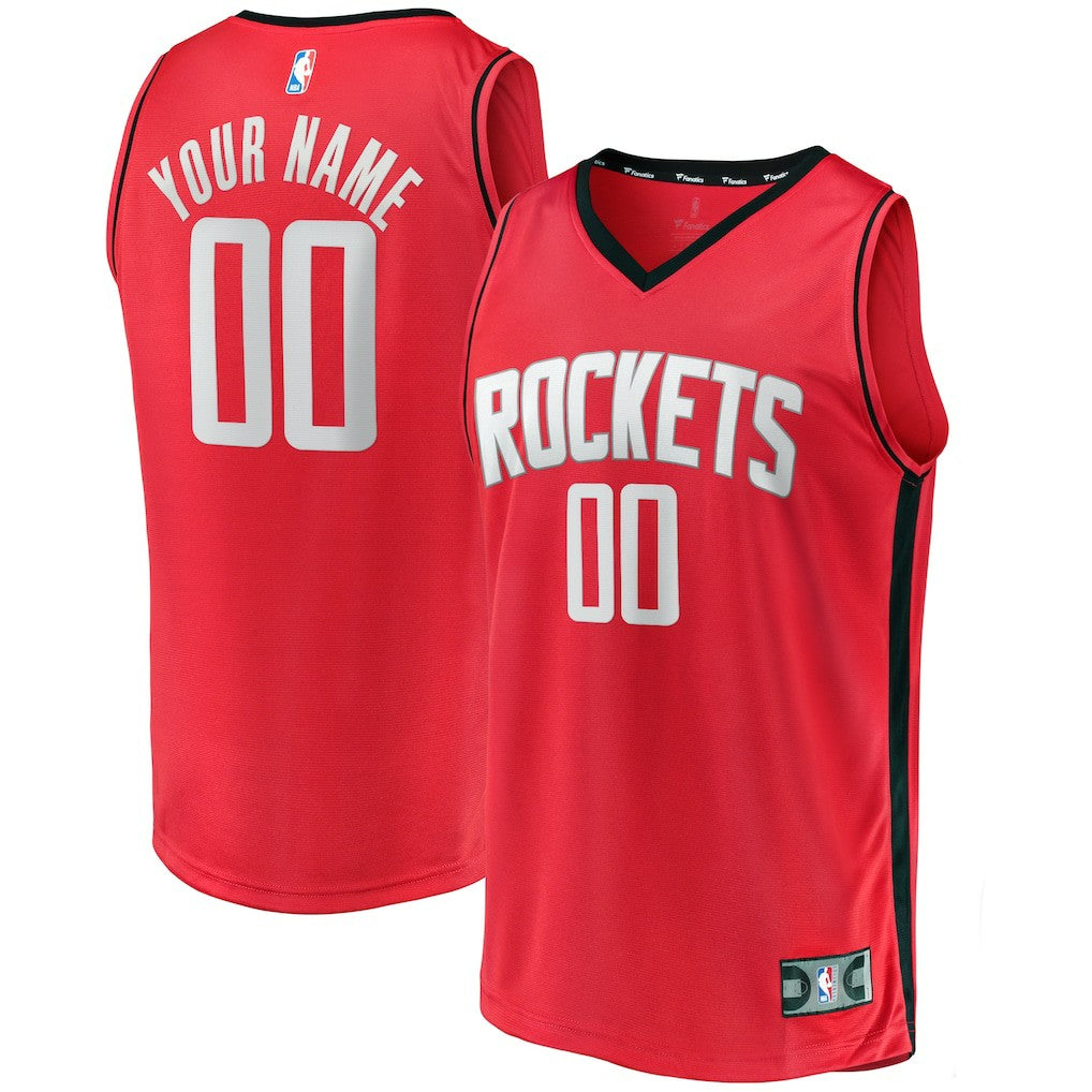 Houston Rockets Fast Break Custom Replica Jersey Icon Edition - Red - NBA